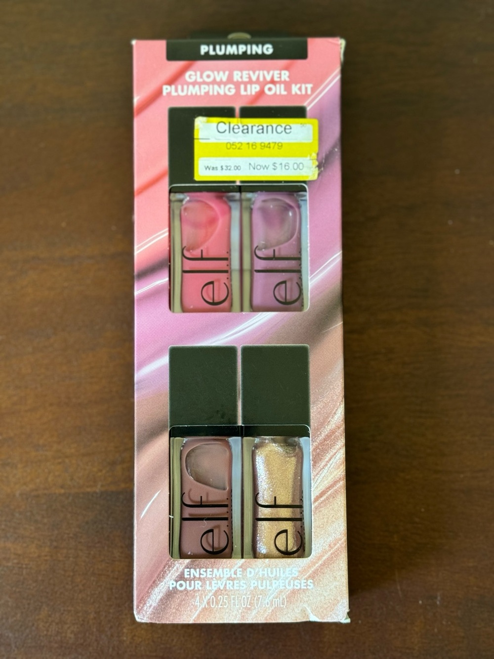 ELF Glow Reviver Plumping Lip Oil Kit - Pink & Gold